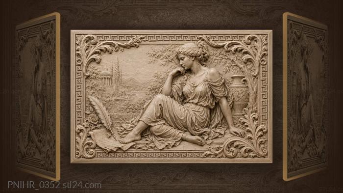 Antique writing set elegant detail 3d STL model