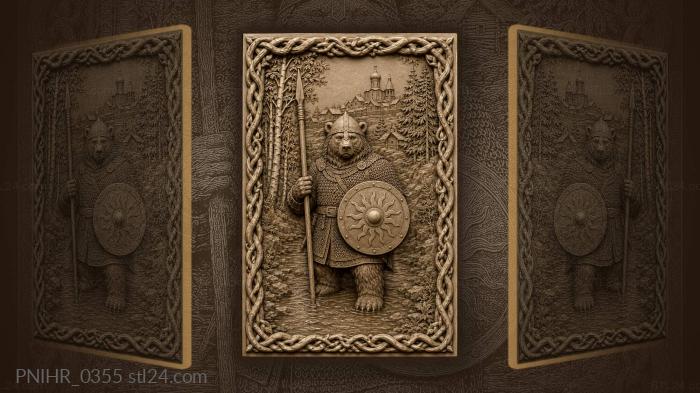 Chainmail warrior standing in the ford 3d STL model