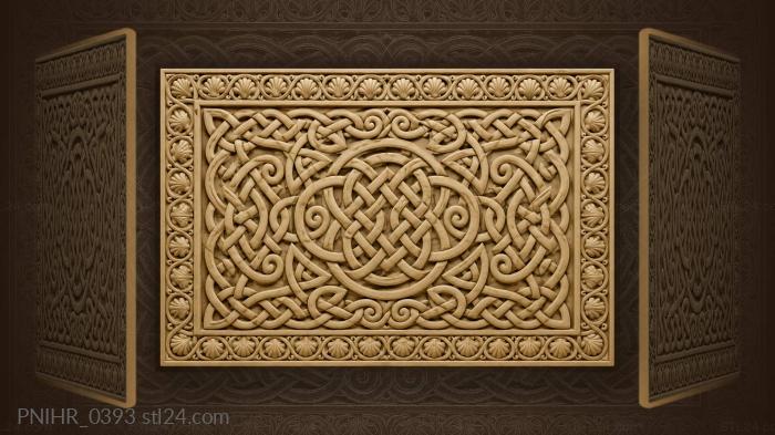 Celtic knotwork symmetrical design shells 3d STL model