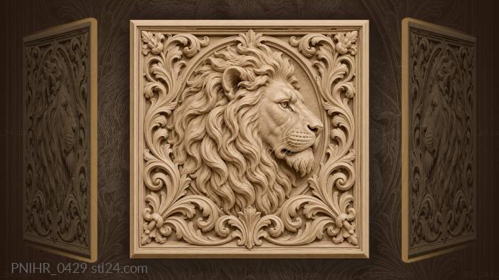 Stern profile among acanthus scrolls 3d STL model