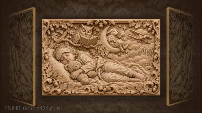 Sweet dreams and starry nights 3d STL model