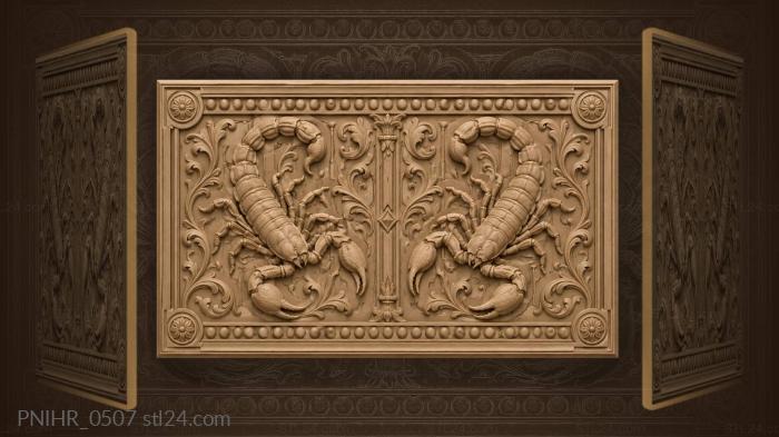 Scorpion duel ancient symbols power 3d STL model