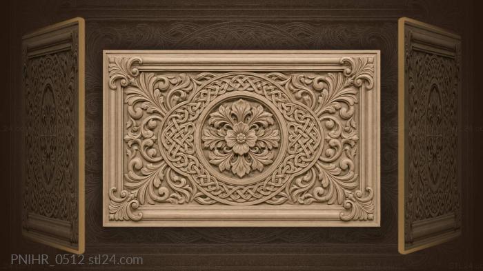 Flower ring inside knotwork weave 3d STL model