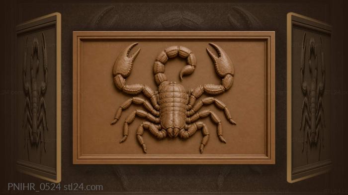 Scorpion poised for attack defense 3d STL model