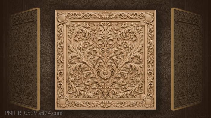 Acanthus leaves radiating from the middle 3d STL model