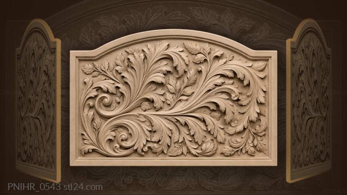 Lush leaves and flowing vines 3d STL model