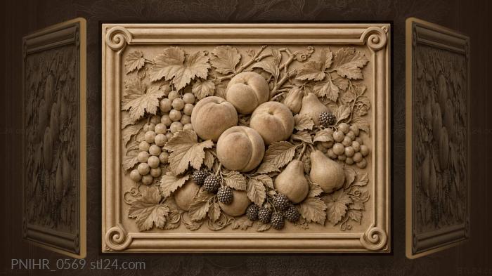 Summer abundance of ripe fruit 3d STL model
