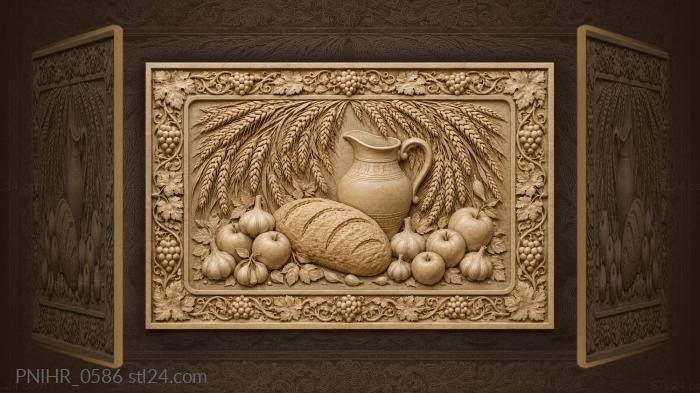 Golden harvest abundance grapes vine 3d STL model