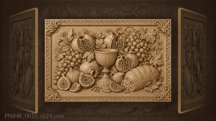 Split pomegranates by the chalice 3d STL model