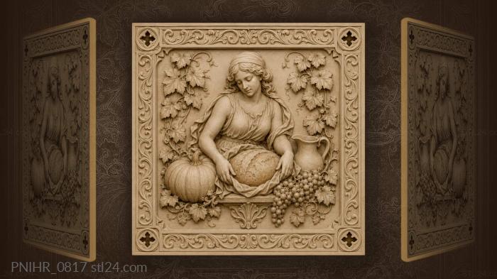 Bread pumpkin pitcher autumn harvest 3d STL model