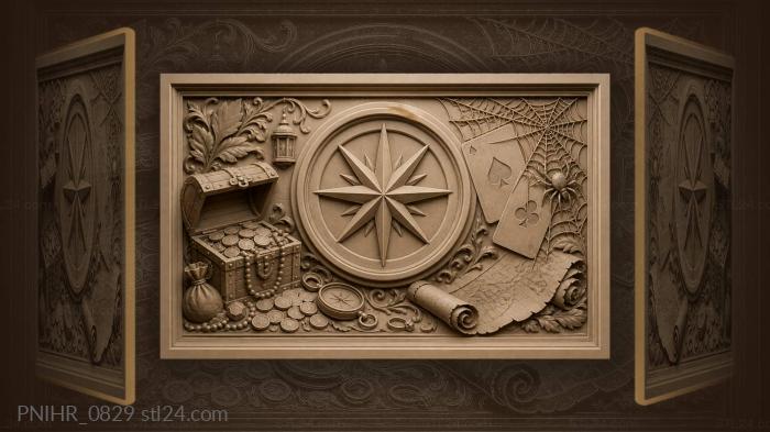Fortune star cards and spider 3d STL model