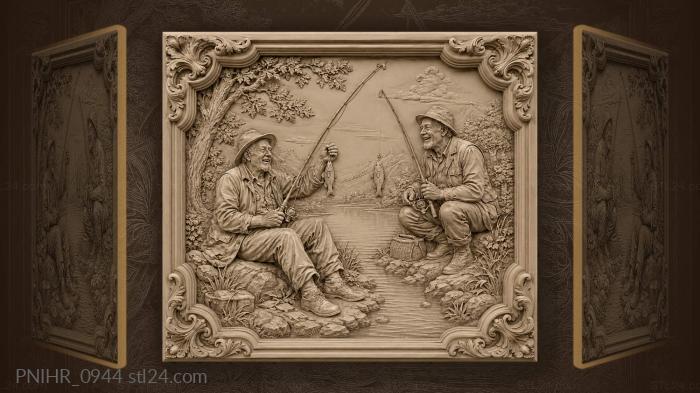 Lakeside laughter fishing companions joy 3d STL model
