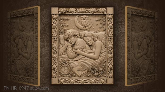 Sweet dreams under owl’s gaze 3d STL model