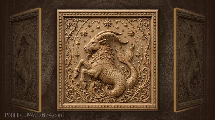 Capricorn rising among the stars 3d STL model