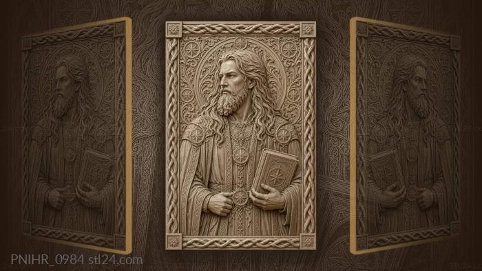 Elder in robes with star medallions 3d STL model