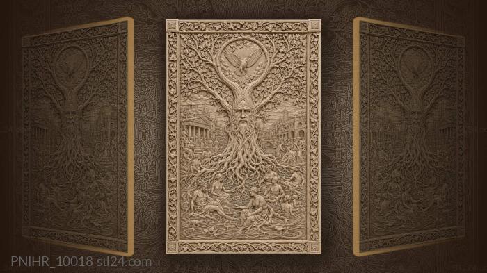 Ancient tree with life and stories 3d STL model