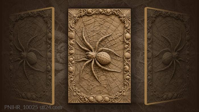 Spider at the centre of a dense web 3d STL model