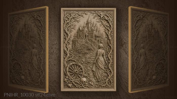 Haunted hill gothic estate ruin 3d STL model