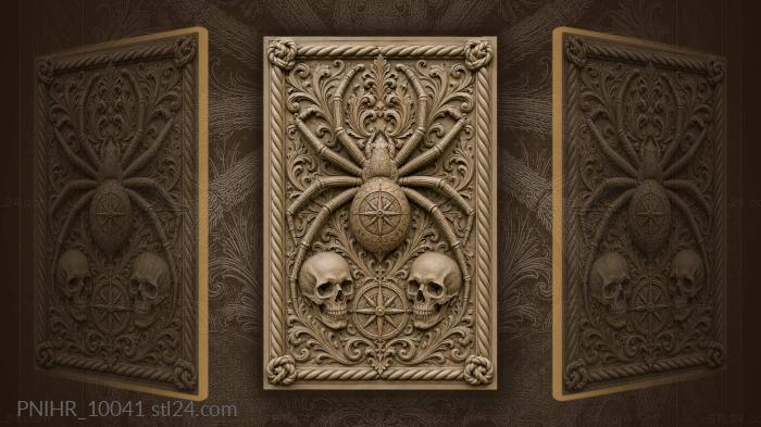 Spider skulls and mystic compass 3d STL model