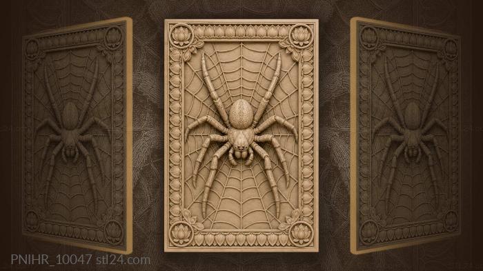 Threads radiating from the spider 3d STL model