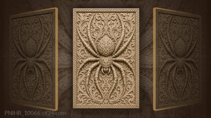 Patterned body amid swirling flames 3d STL model