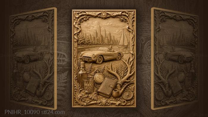 Cityscape drive with travel keepsakes 3d STL model