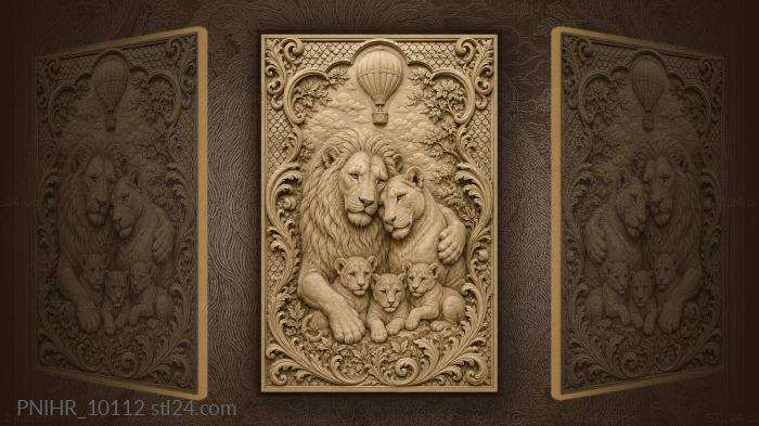 Hot air balloon above the pride 3d STL model