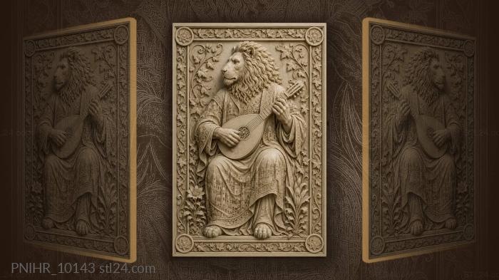 Strings in his paws and city robe 3d STL model