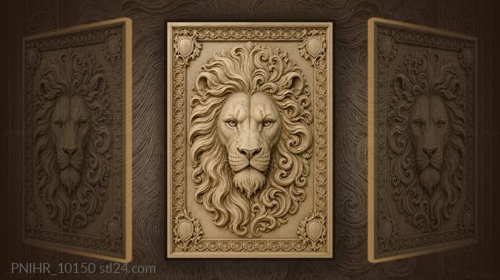 Mane split in two above the face 3d STL model
