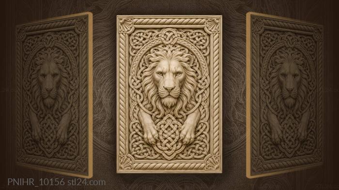 Knotwork wrapped around the face 3d STL model
