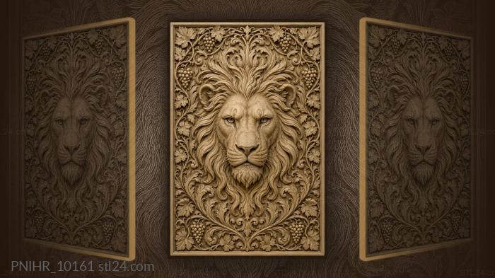Swirling mane out to the very edges 3d STL model