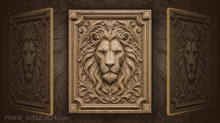 Wavy mane around the muzzle 3d STL model