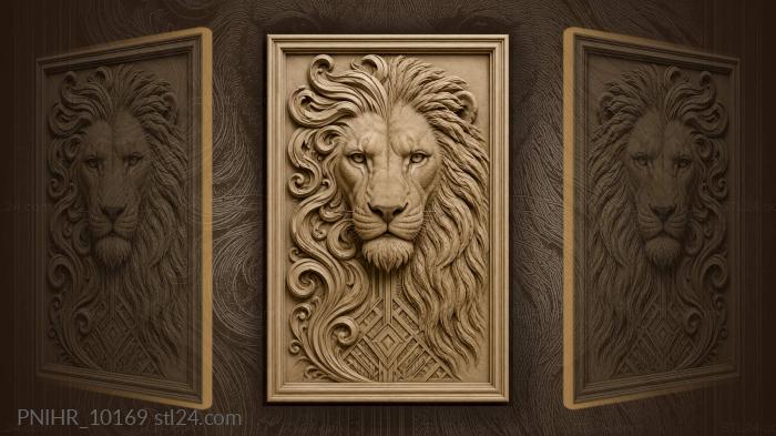 Mane split in two above a pattern 3d STL model