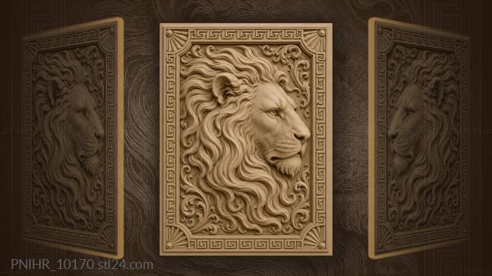 Meander and suns around heavy curls 3d STL model
