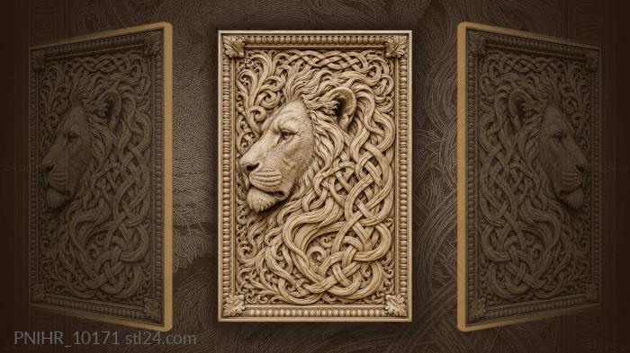 Mane interwoven with knots to the edges 3d STL model