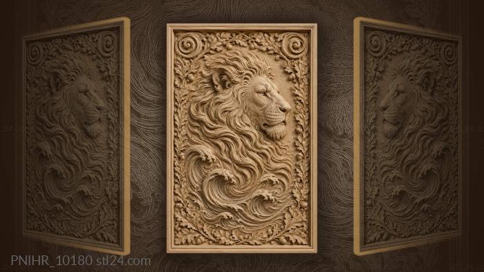 Mane turning into ocean waves 3d STL model