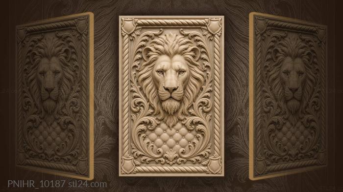 Curls closing in a ring around the face 3d STL model