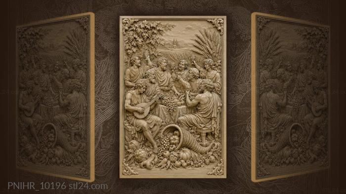 Abundant harvest joyful company celebration 3d STL model