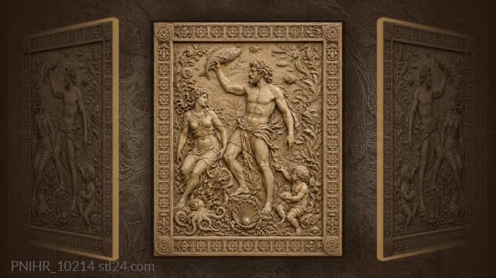 Sea life and joyful company 3d STL model