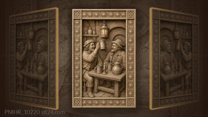 Tavern merriment warm company drinking 3d STL model