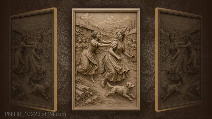 Village fun and playful moments 3d STL model