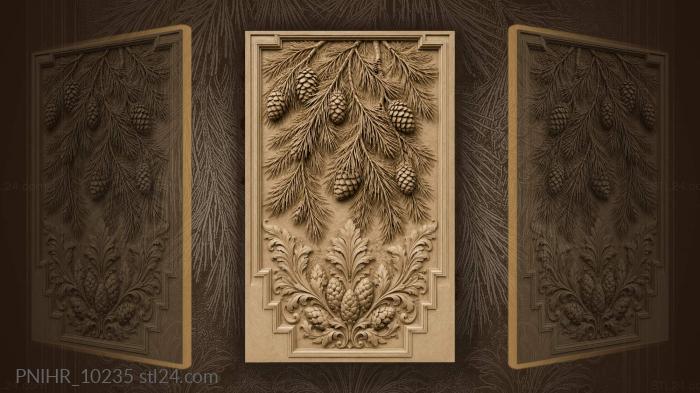 Winter pine and cone abundance 3d STL model