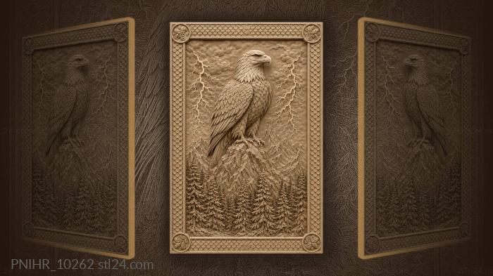 Lightning bolts beside the summit 3d STL model