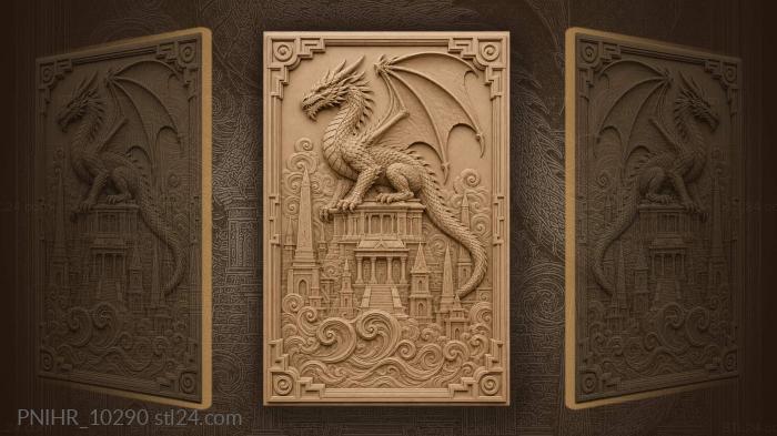 Perched on a tiered tower above the town 3d STL model