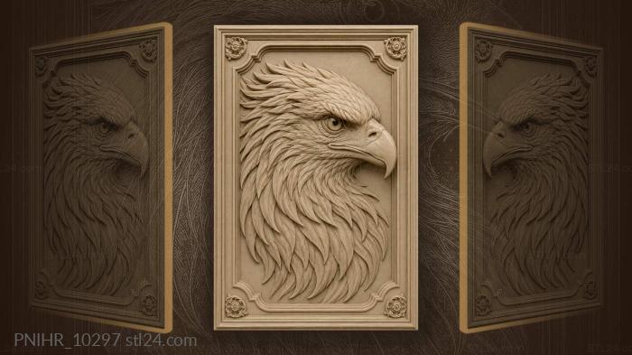 Feathers radiating out from the head 3d STL model