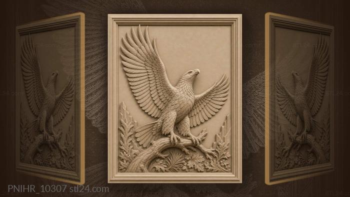Branch in the talons at takeoff 3d STL model