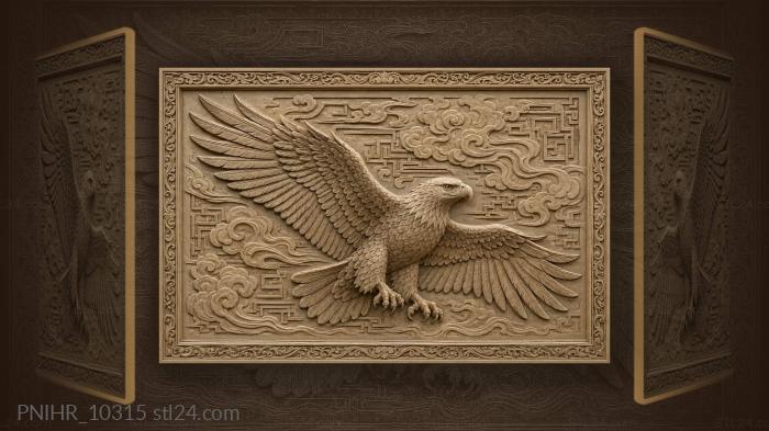 Wings built from geometric shapes 3d STL model