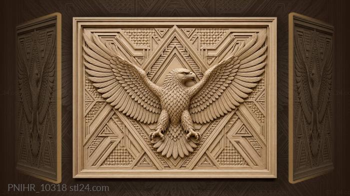 Flight among triangular geometric patterns 3d STL model