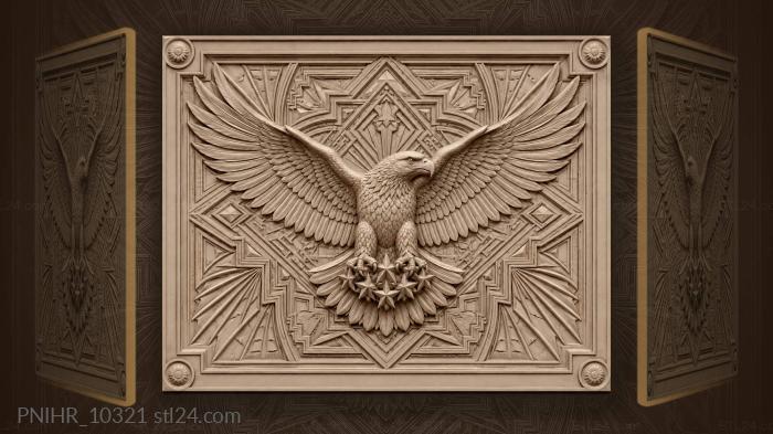 Eagle soaring among the stars 3d STL model