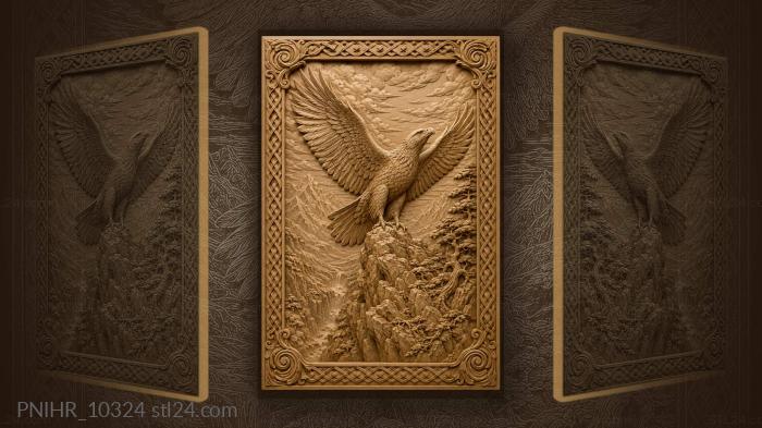 Wings open at the gorge edge 3d STL model